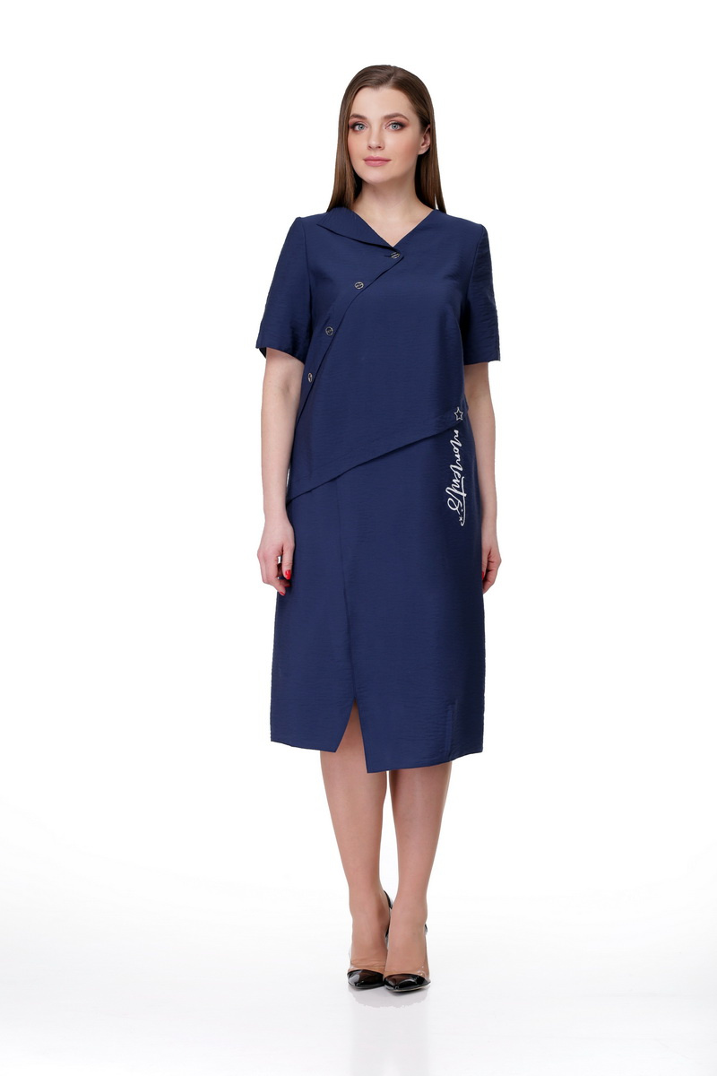 Платье Мишель стиль 763 т.синий