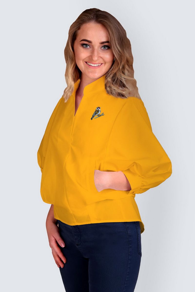 Блузы Таир-Гранд 62264 желтый-аппликация