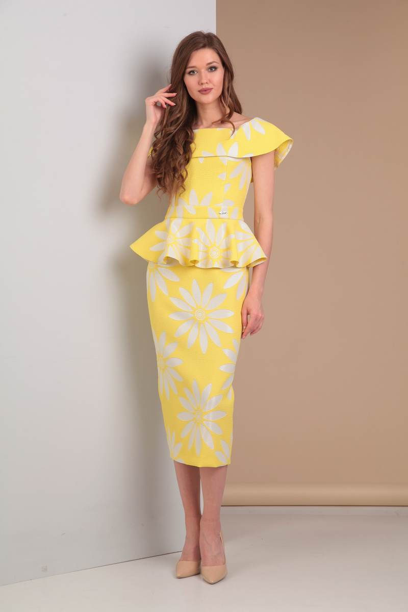 Платье Moda Versal П1860 желтый