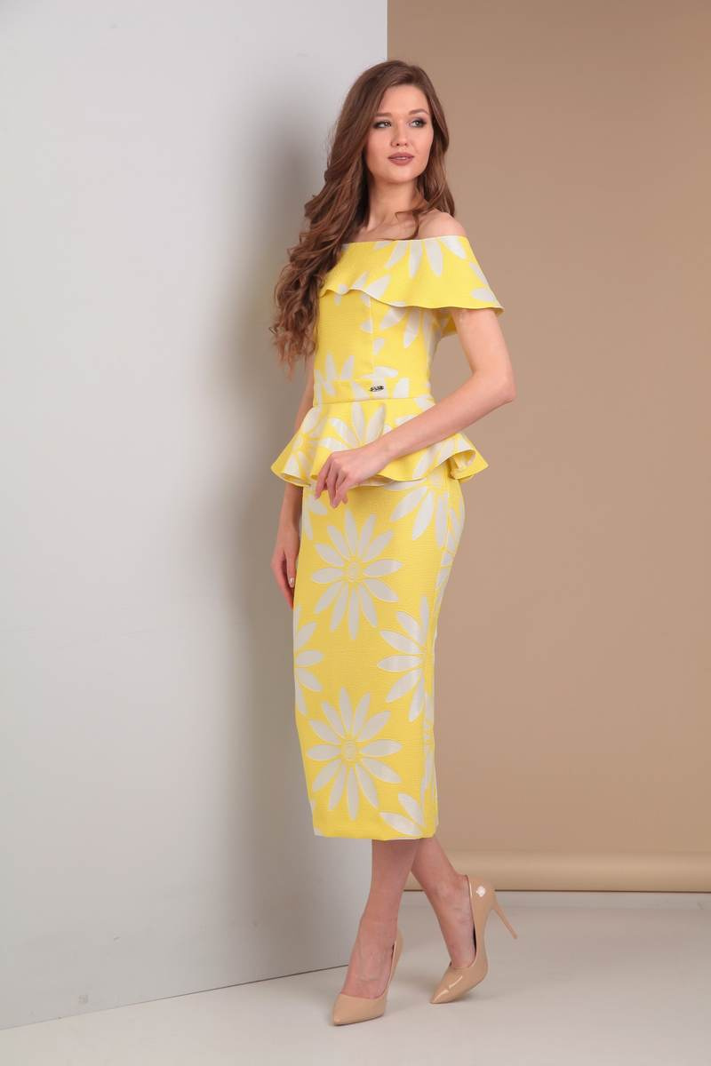 Платье Moda Versal П1860 желтый