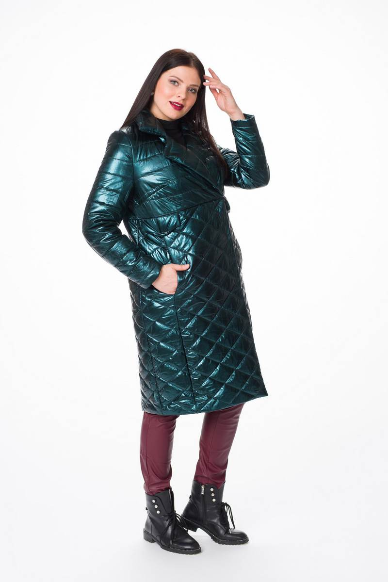 Женское пальто Stilville 1613 зеленый