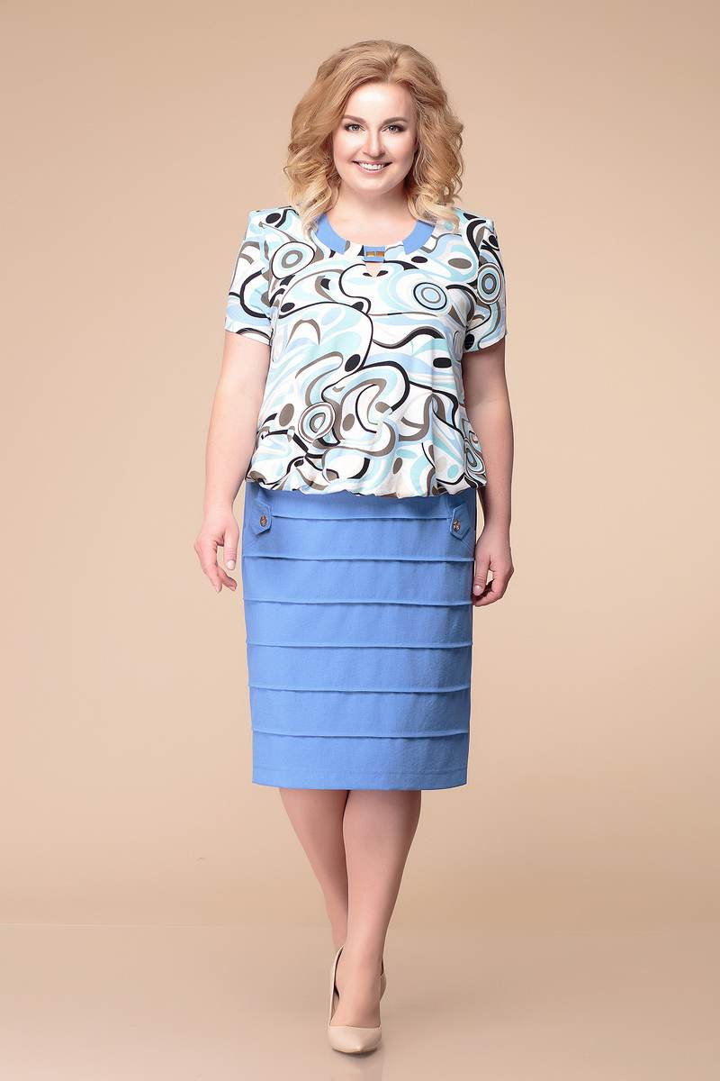 Платье Romanovich Style 1-1084 голубой