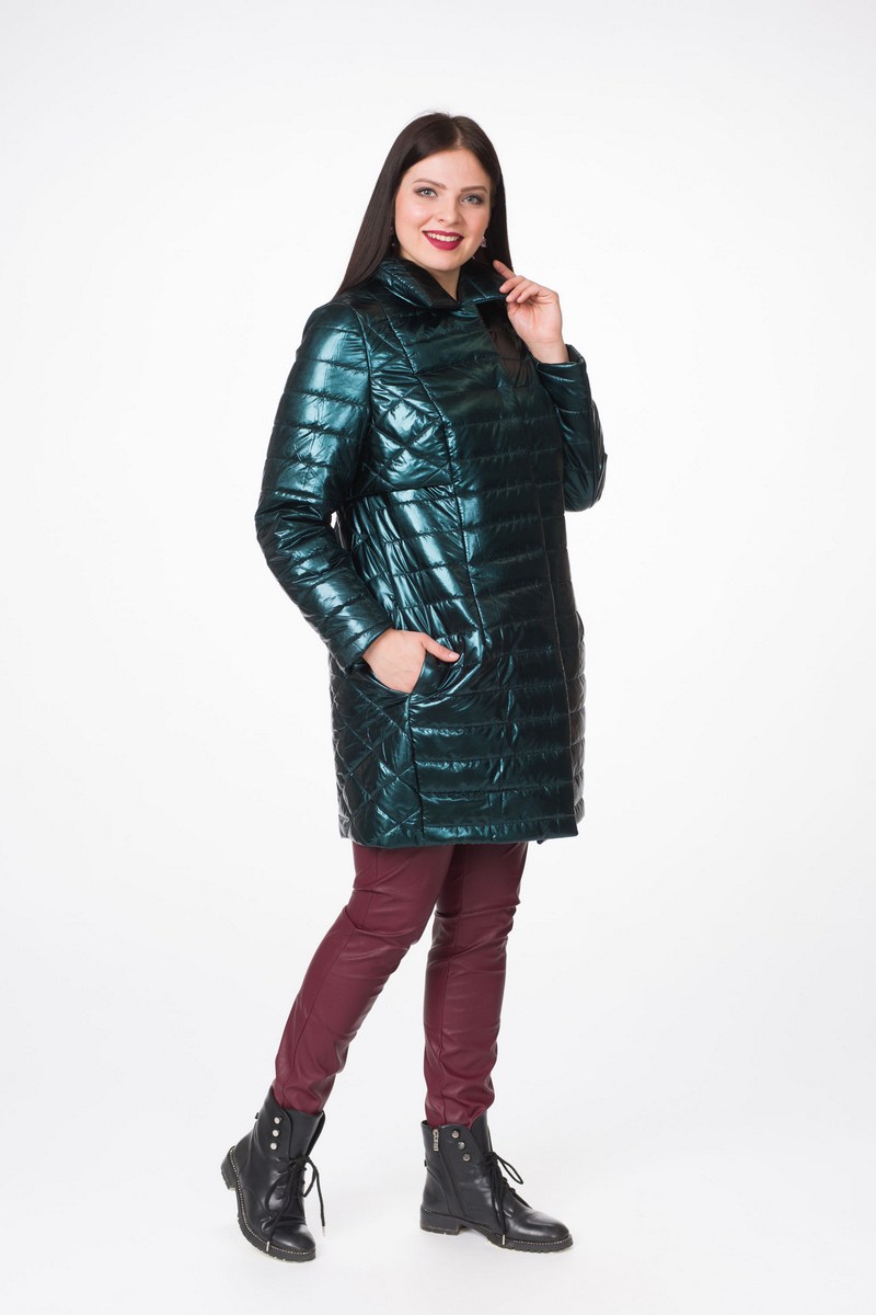 Женское пальто Stilville 19С1615 зеленый