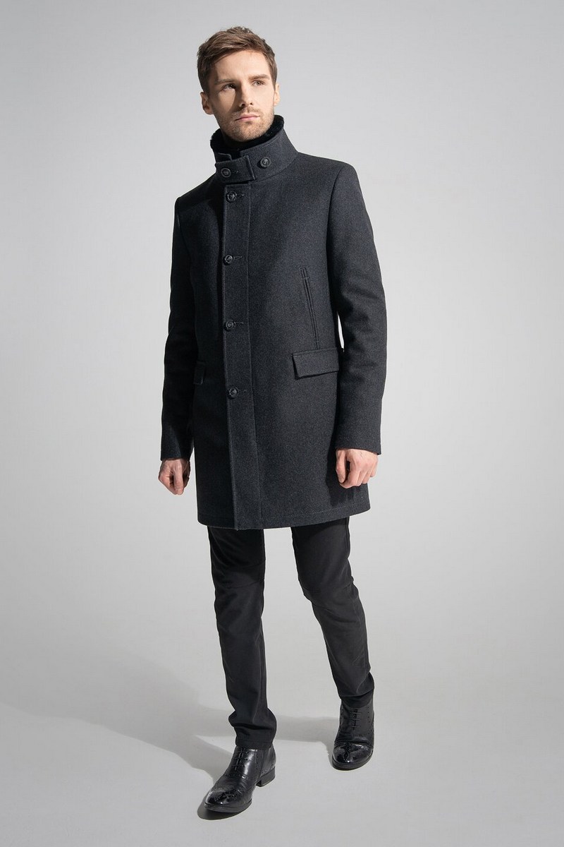 Пальто Gotti 059-2м темно-серый