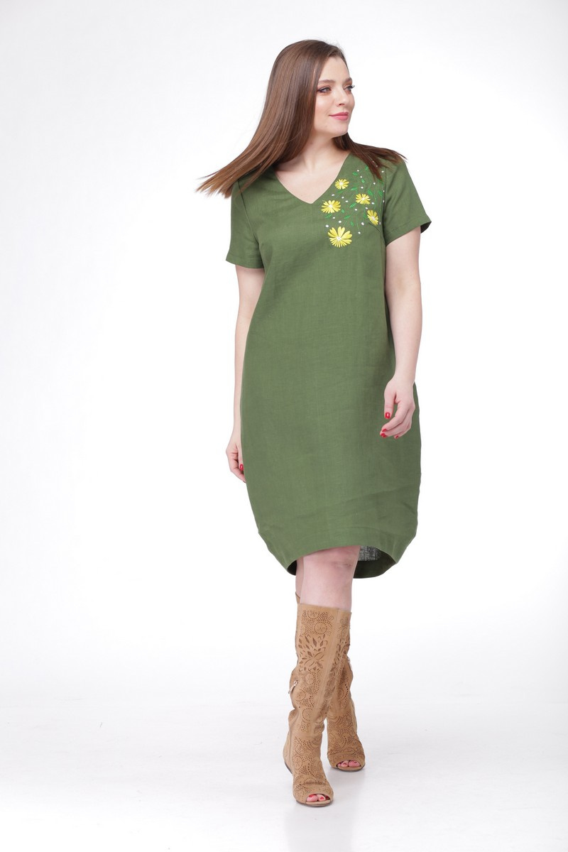 Платье MALI 486 зеленый