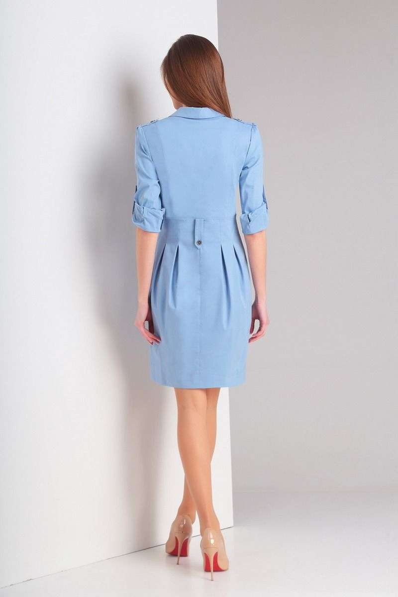 Платье Милора-стиль 689 голубой