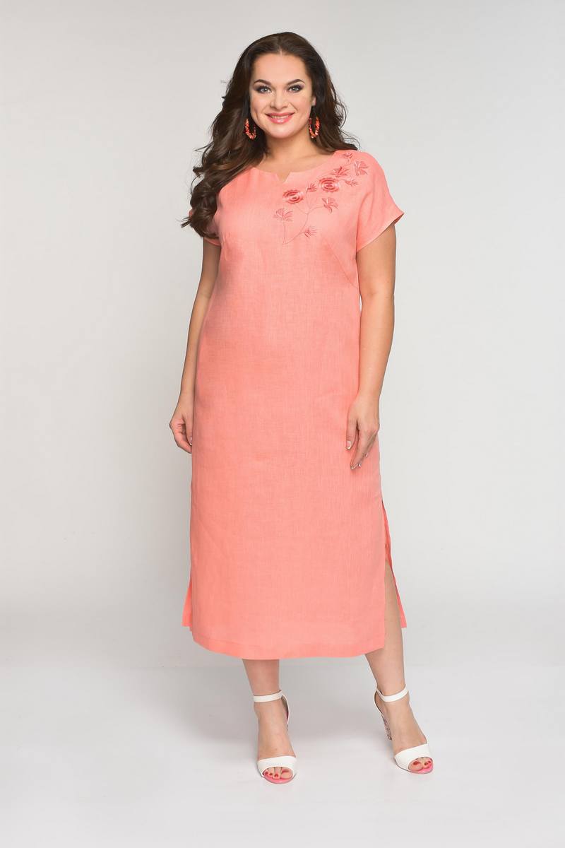 Платья Luana Plus 398 розовый