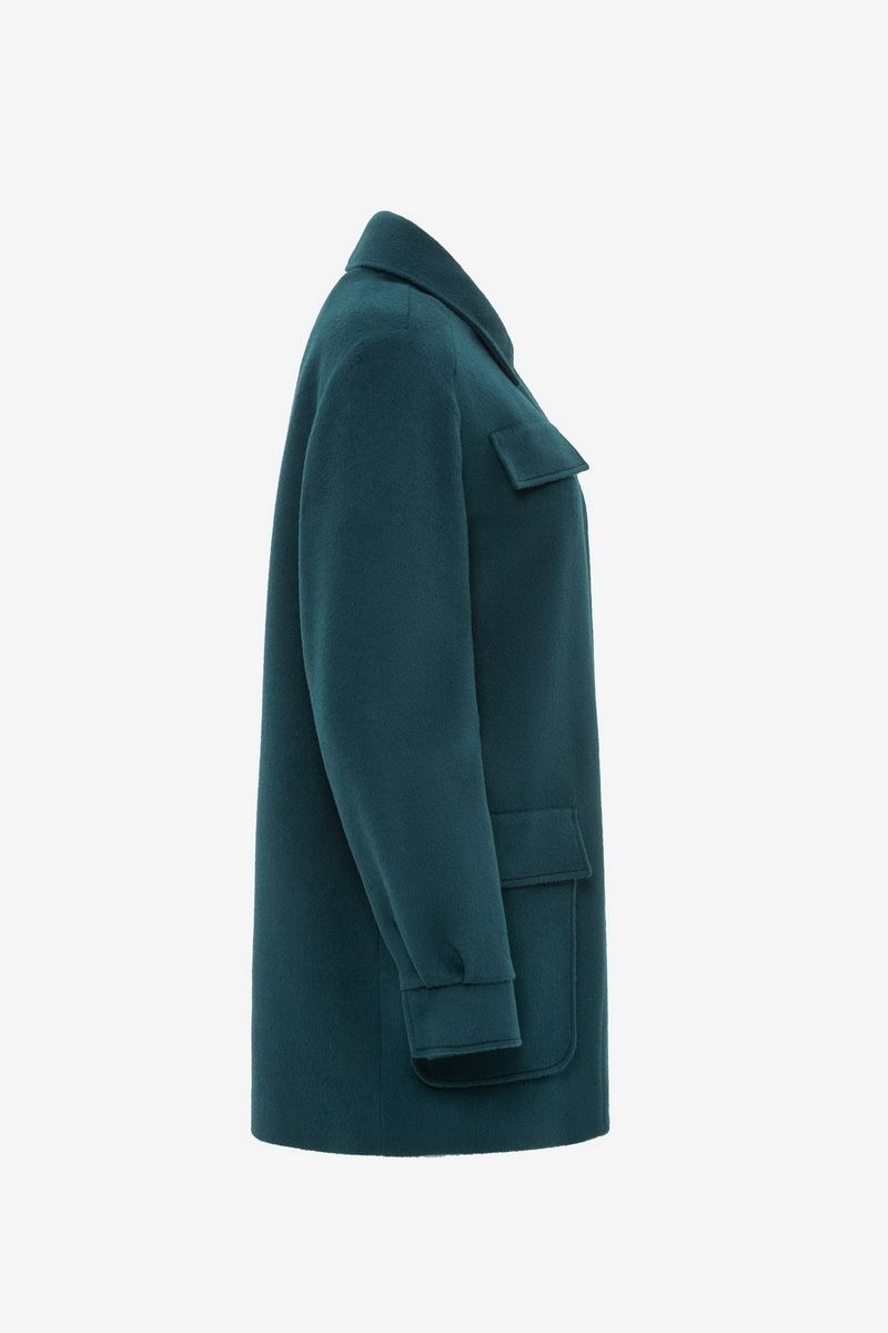 Женское пальто Elema 1-11624-1-164 зелёный