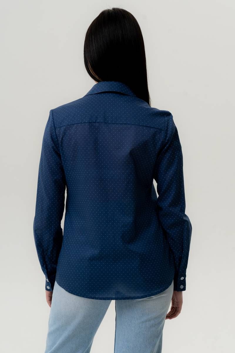 Блузы VLADOR 500610-6 темно-синий