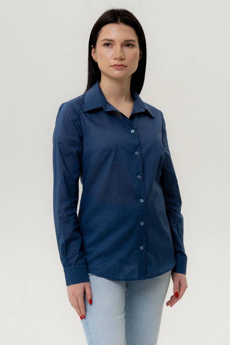 Блузы VLADOR 500610-6 темно-синий