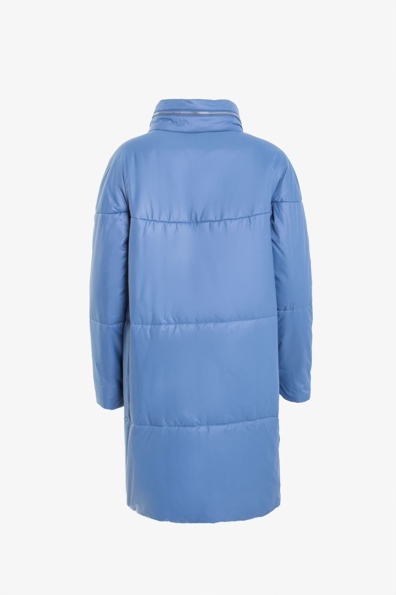 Женское пальто Elema 5-10517-1-170 серо-голубой
