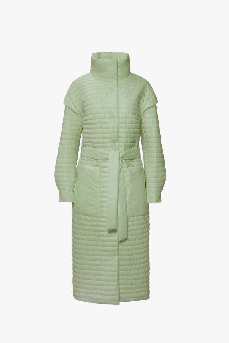 Женское пальто Elema 5-12340-1-170 полынь
