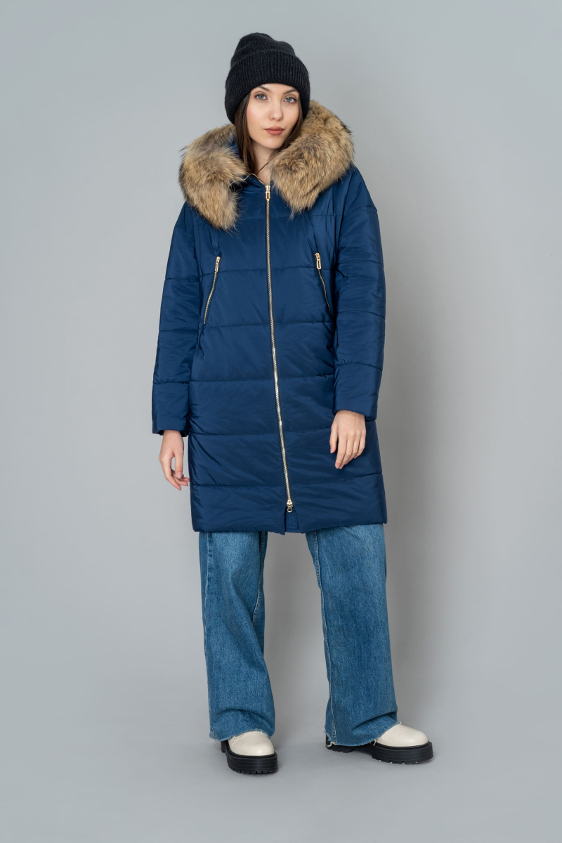 Женское пальто Elema 5F-10315-1-164 синий