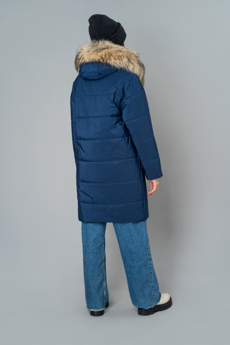 Женское пальто Elema 5F-10315-1-164 синий