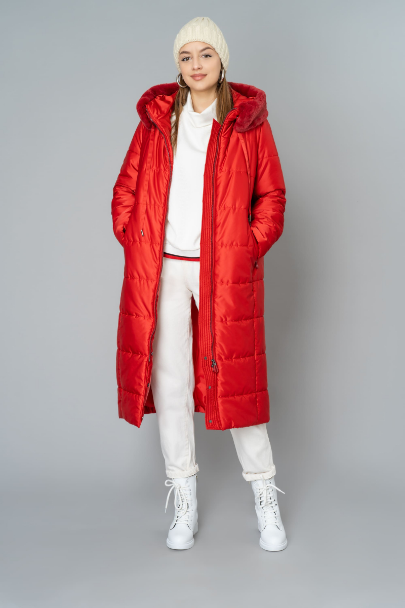 Женское пальто Elema 5S-10528-1-164 красный