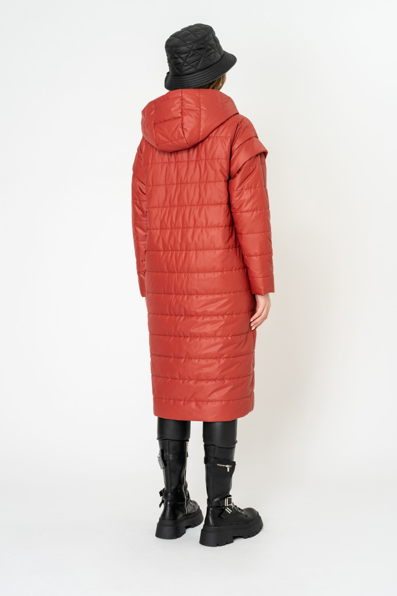 Женское пальто Elema 5-10357-1-170 рябина