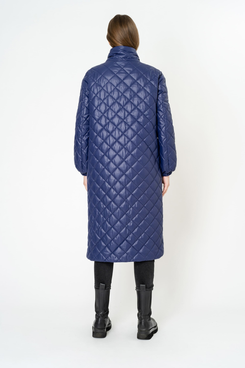 Женское пальто Elema 5-10635-1-170 сине-фиолетовый