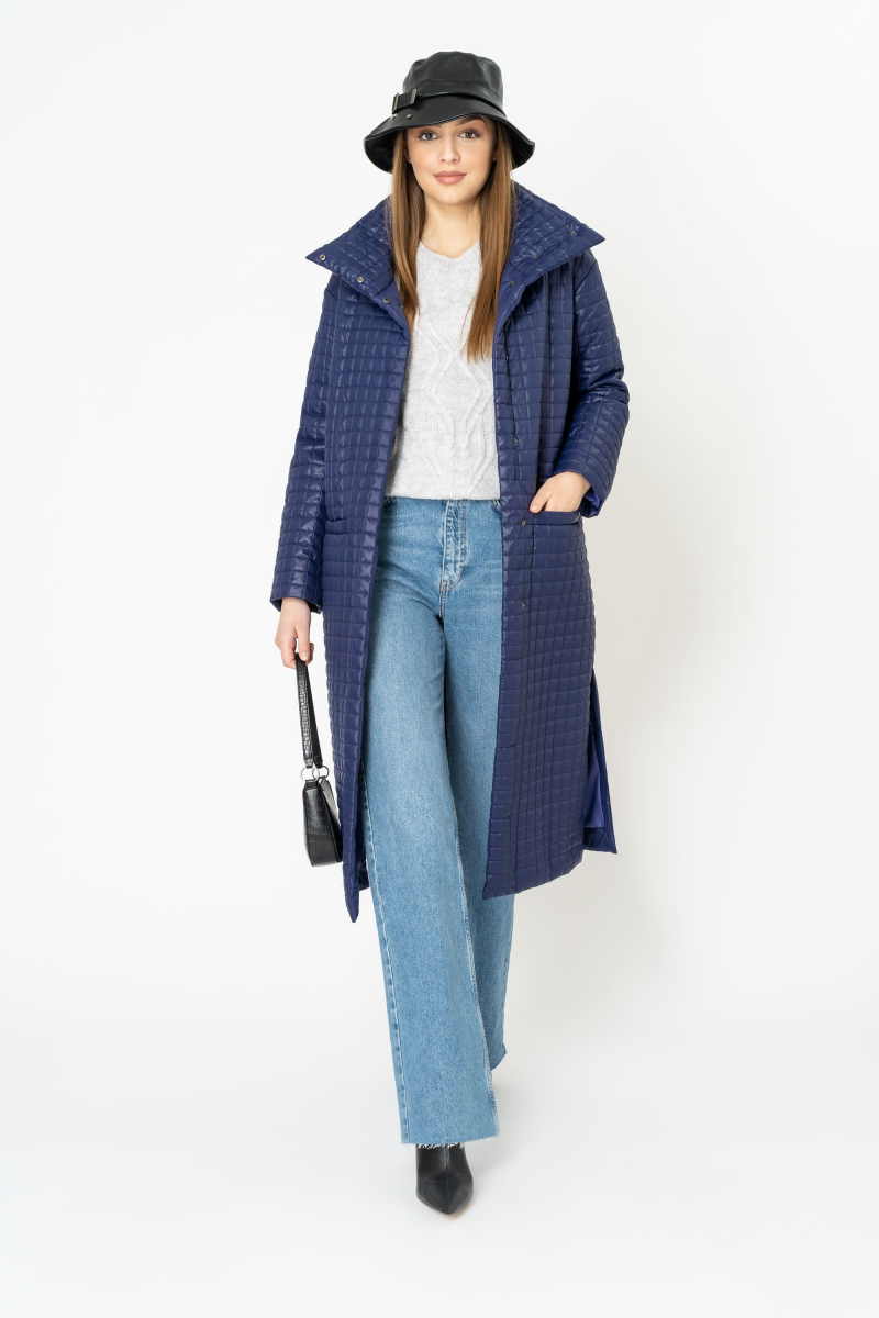 Женское пальто Elema 5-10732-1-170 сине-фиолетовый
