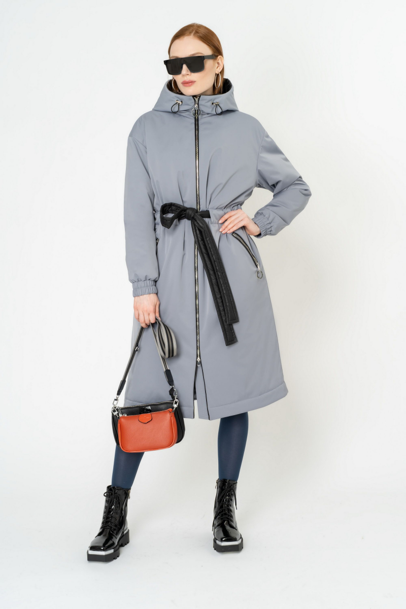 Женское пальто Elema 5-11407-1-170 серый