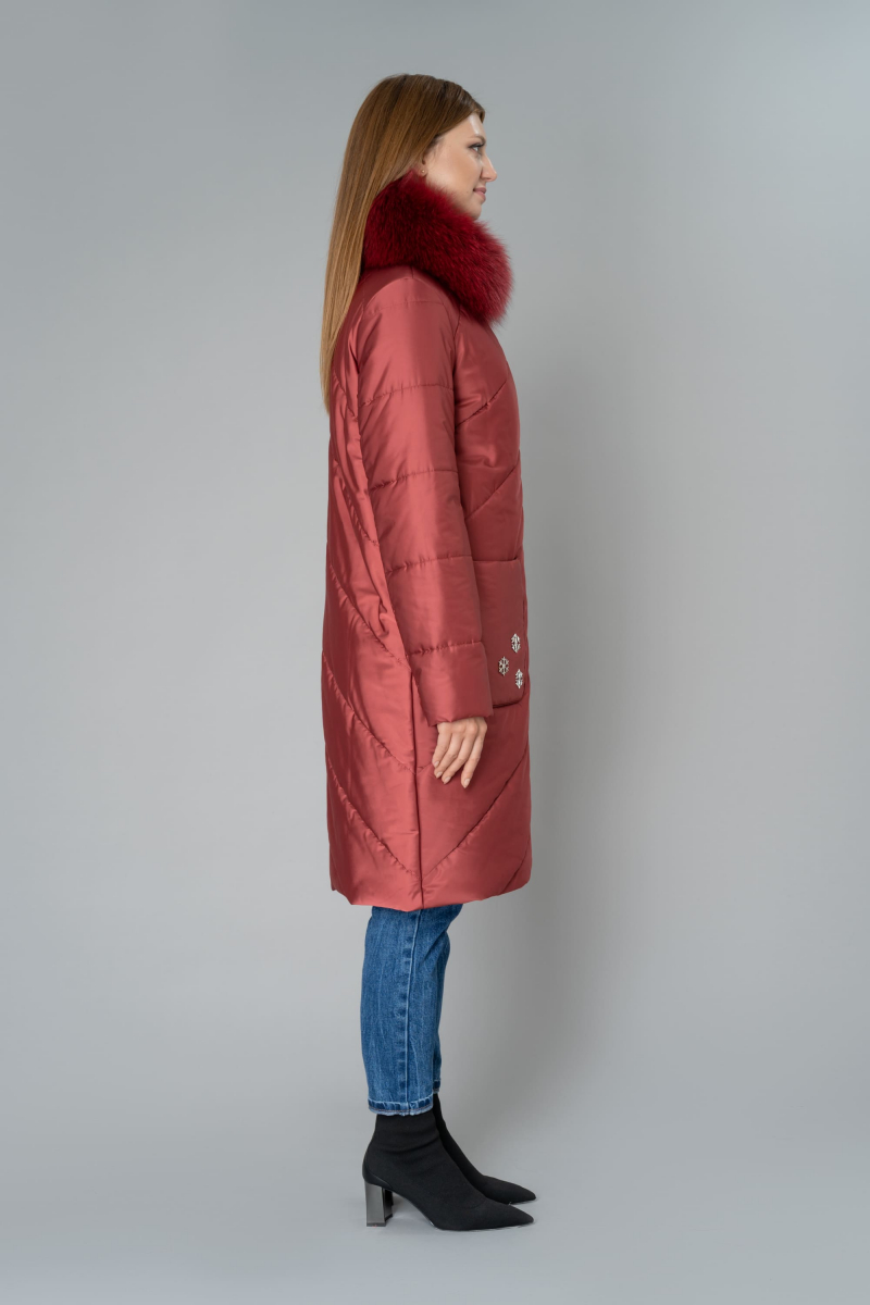 Женское пальто Elema 5-9075-1-164 бордо