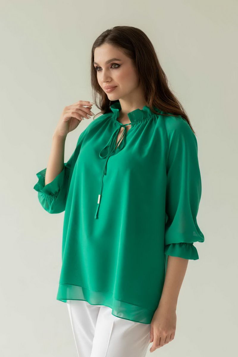Блузы Mislana 791 зеленый