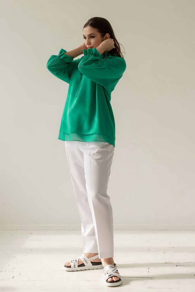 Блузы Mislana 791 зеленый