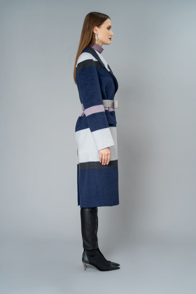 Женское пальто Elema 1-10450-1-170 полоска