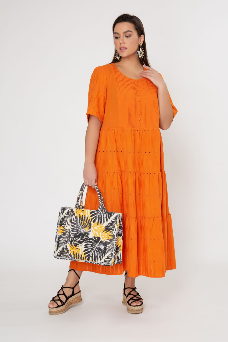 Платья Elema 5К-11987-1-170 оранжевый