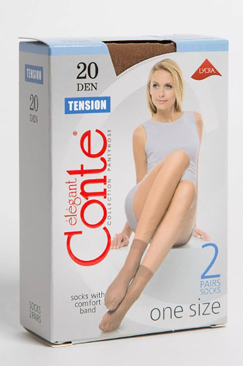 Носки и гольфы Conte Elegant Tension_20_(2_пары)_23-25_Bronz