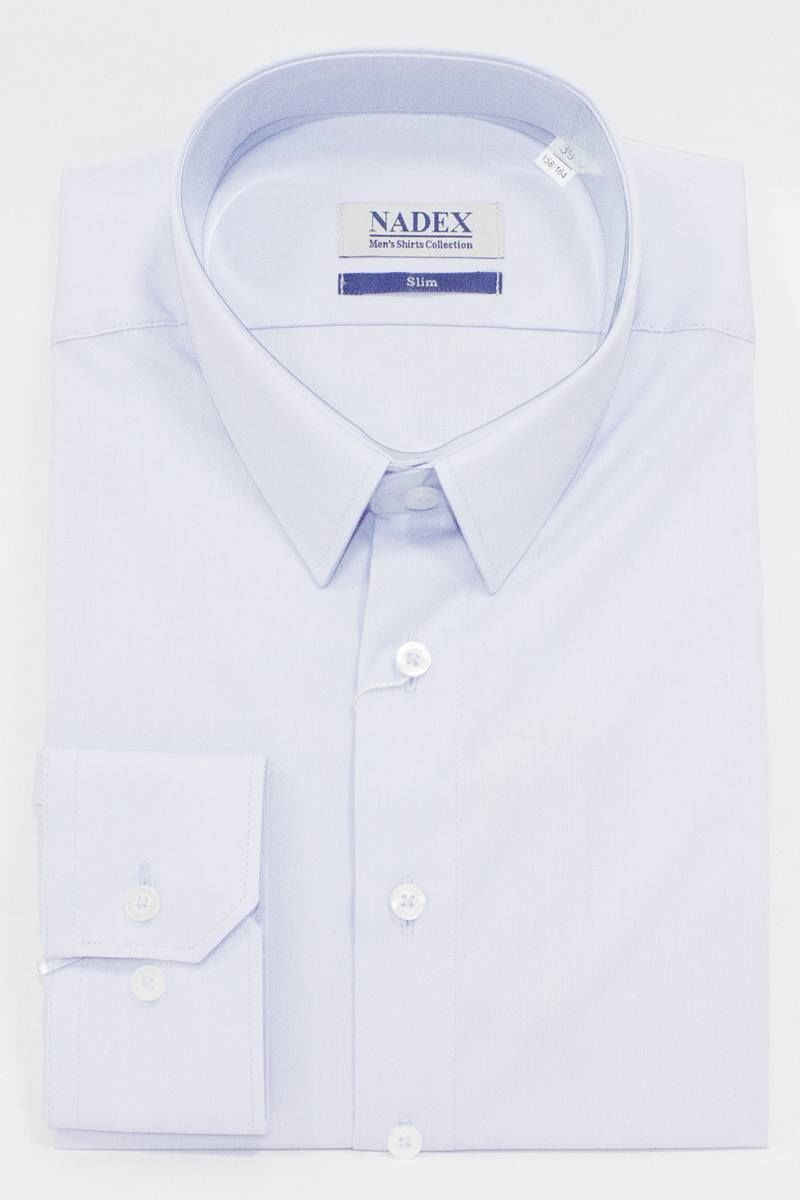 Рубашки с длинным рукавом Nadex 40-051411/202 светло-голубой