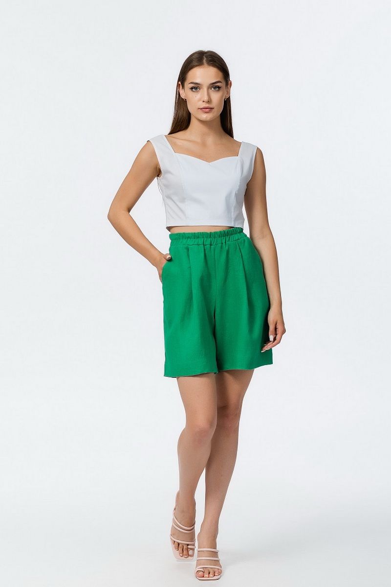 Женский комплект с шортами Atelero 1055 зеленый