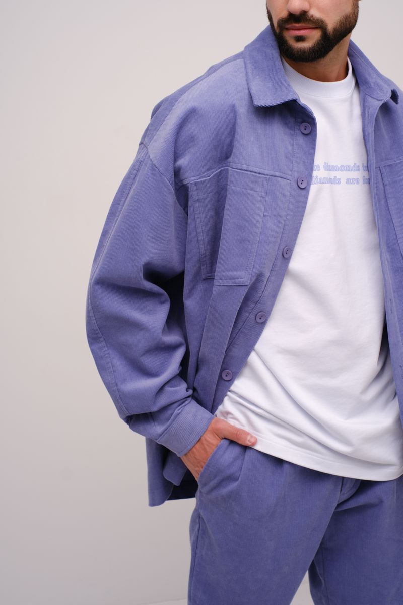 Рубашки с длинным рукавом RAWR 375 синий