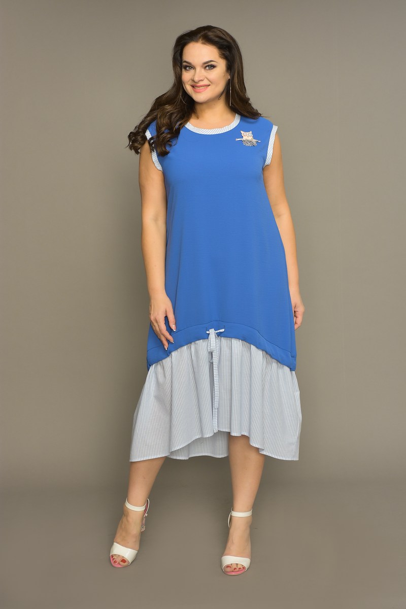 Платье Koketka i K 621 насыщенно-голубой