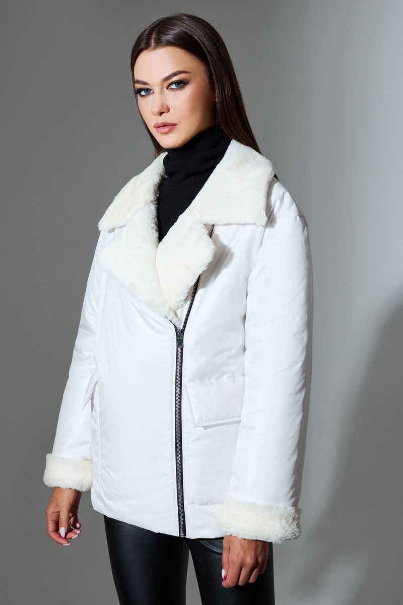 Женская куртка DiLiaFashion 0630 кремовый