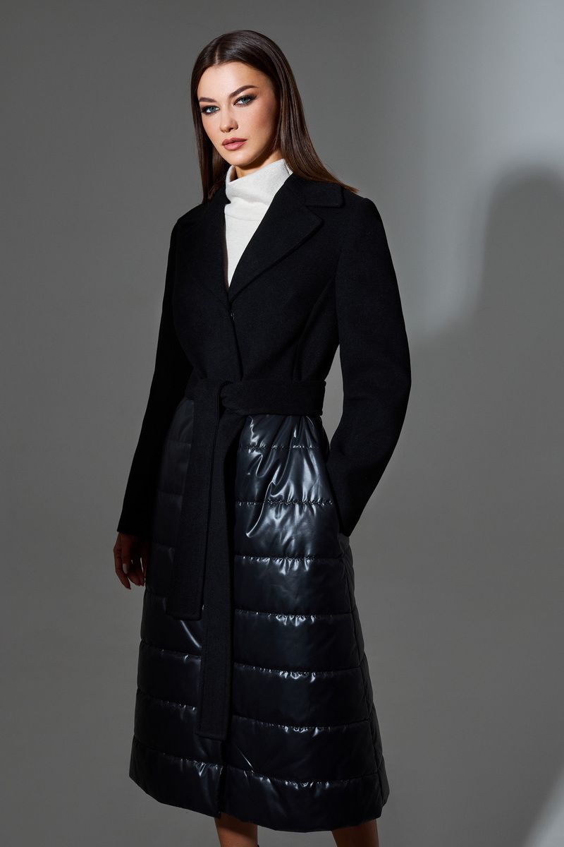 Женское пальто DiLiaFashion 0635 черный