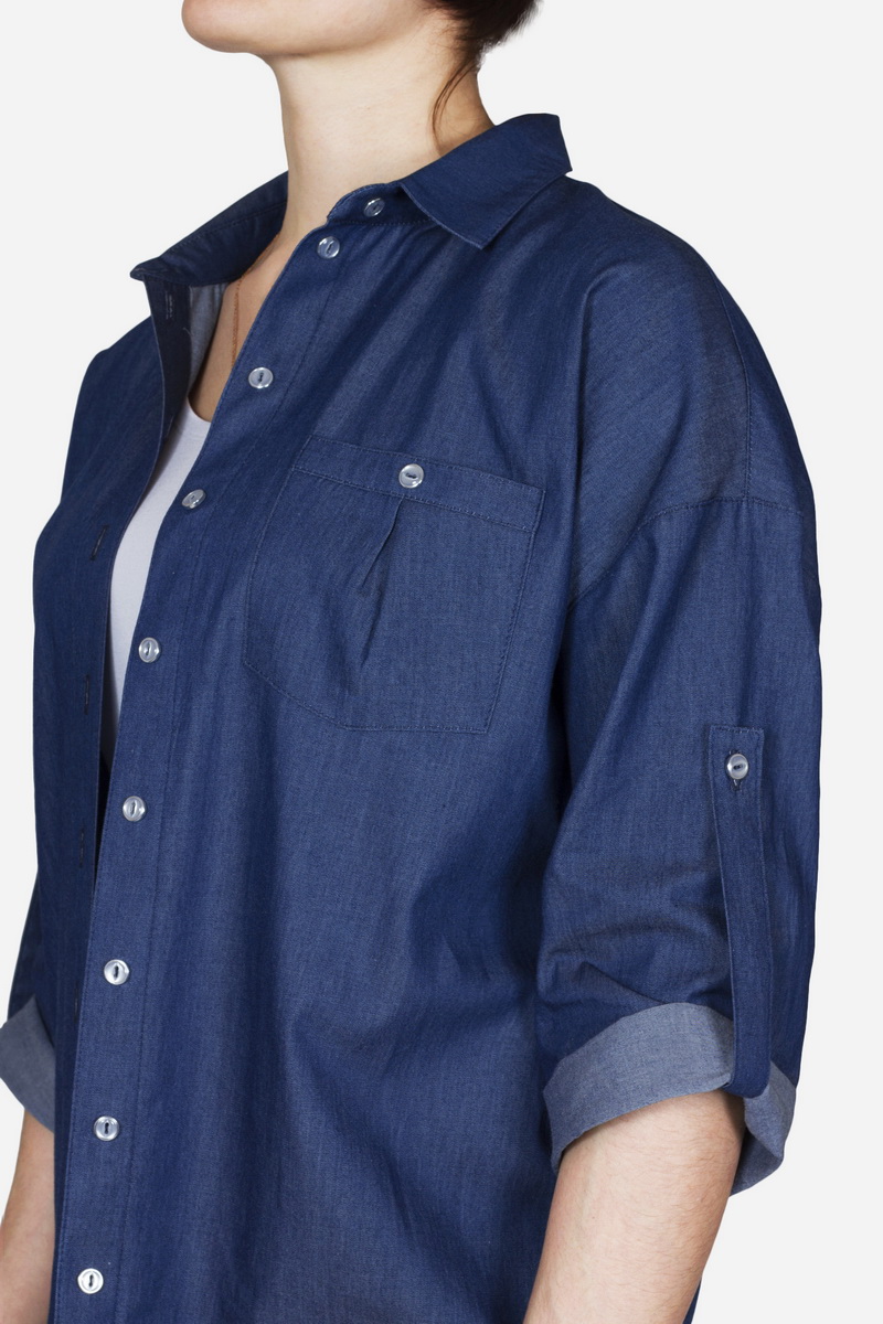 Рубашки Mirolia 587-2 синий