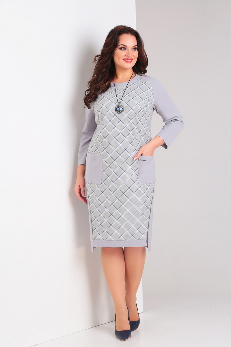 Платье Милора-стиль 683 светло-серый