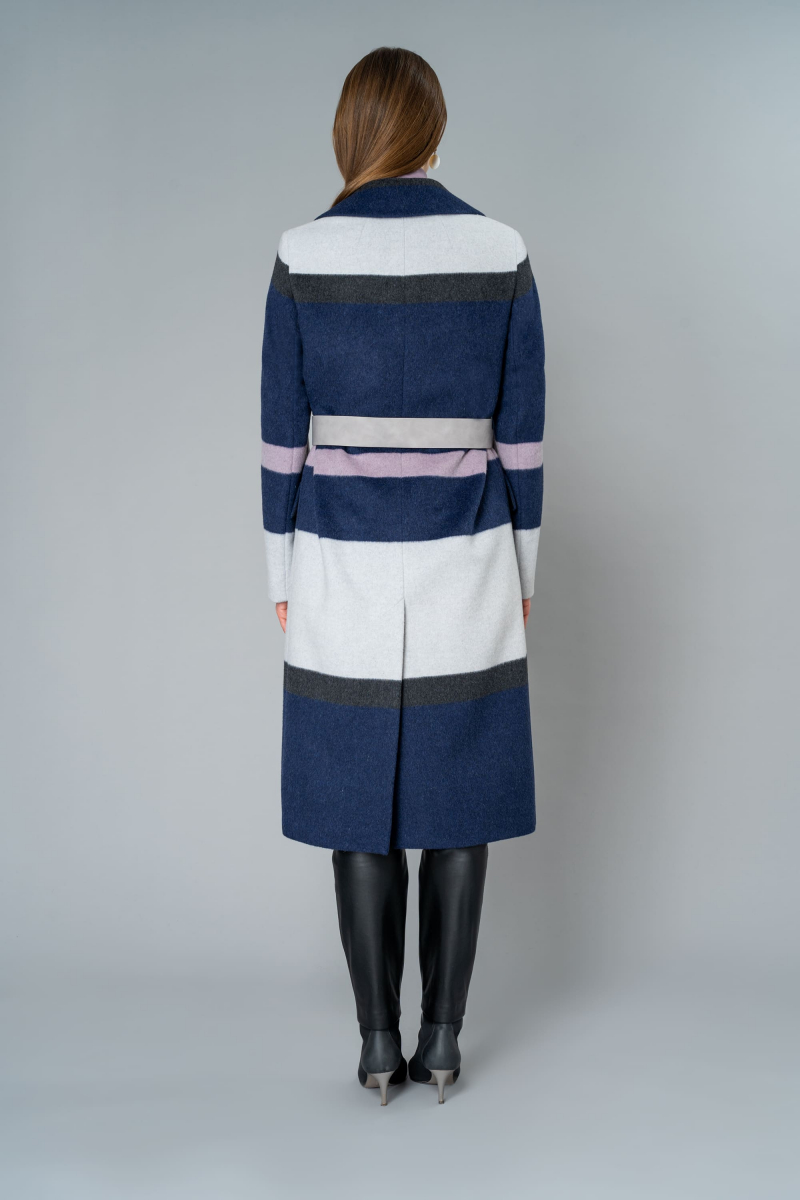 Женское пальто Elema 1-10450-1-164 полоска