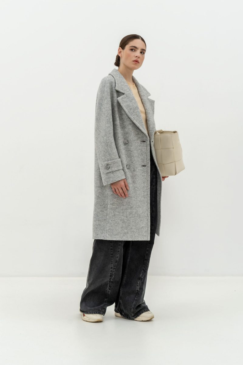 Женское пальто Elema 1-12047-1-170 серый_меланж