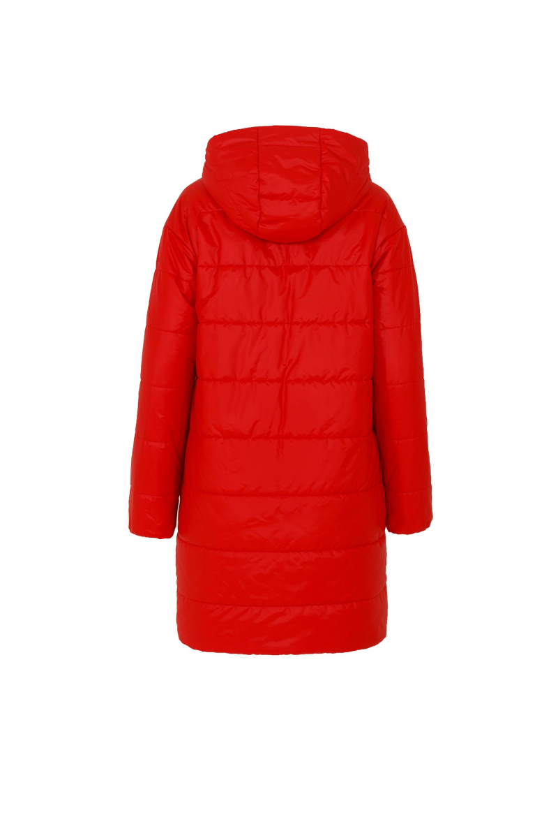 Женское пальто Elema 5-11105-2-164 красный/чёрный