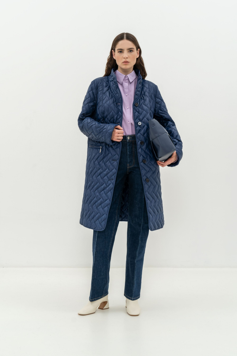 Женское пальто Elema 5-11637-1-170 синий