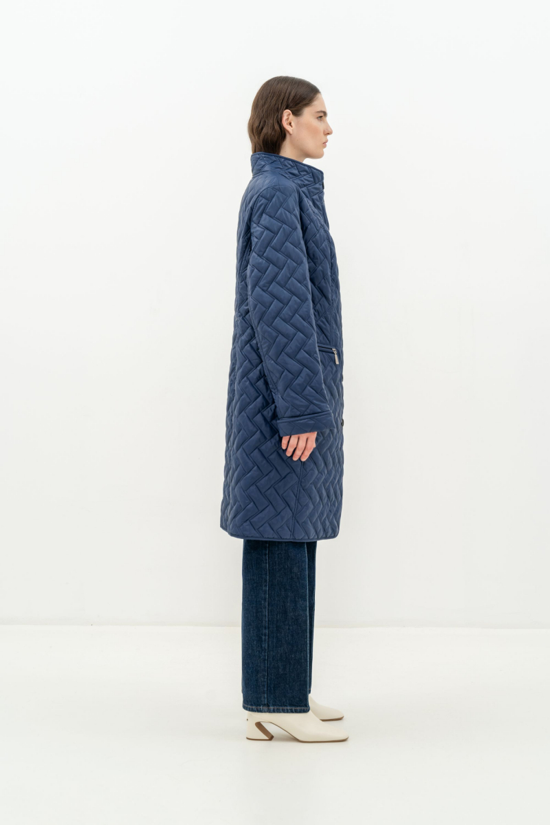 Женское пальто Elema 5-11637-1-170 синий