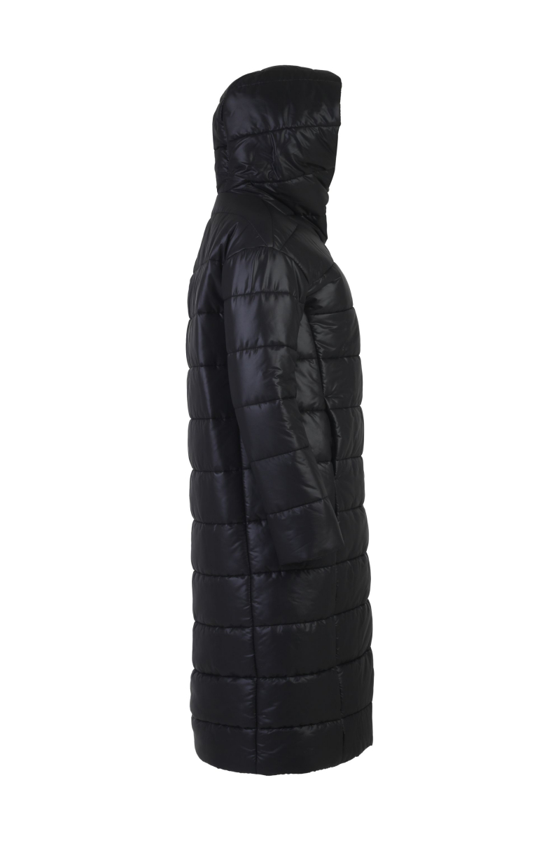 Женское пальто Elema 5-12328-1-170 чёрный/светло-бежевый