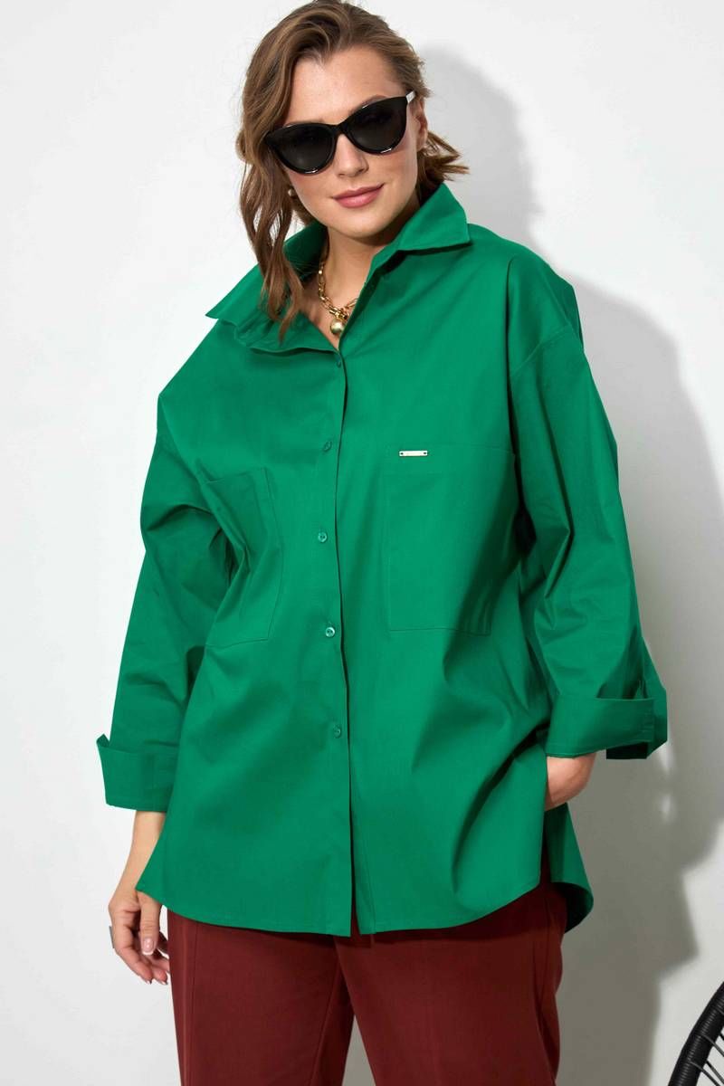 Рубашки SOVA 11078 зеленый