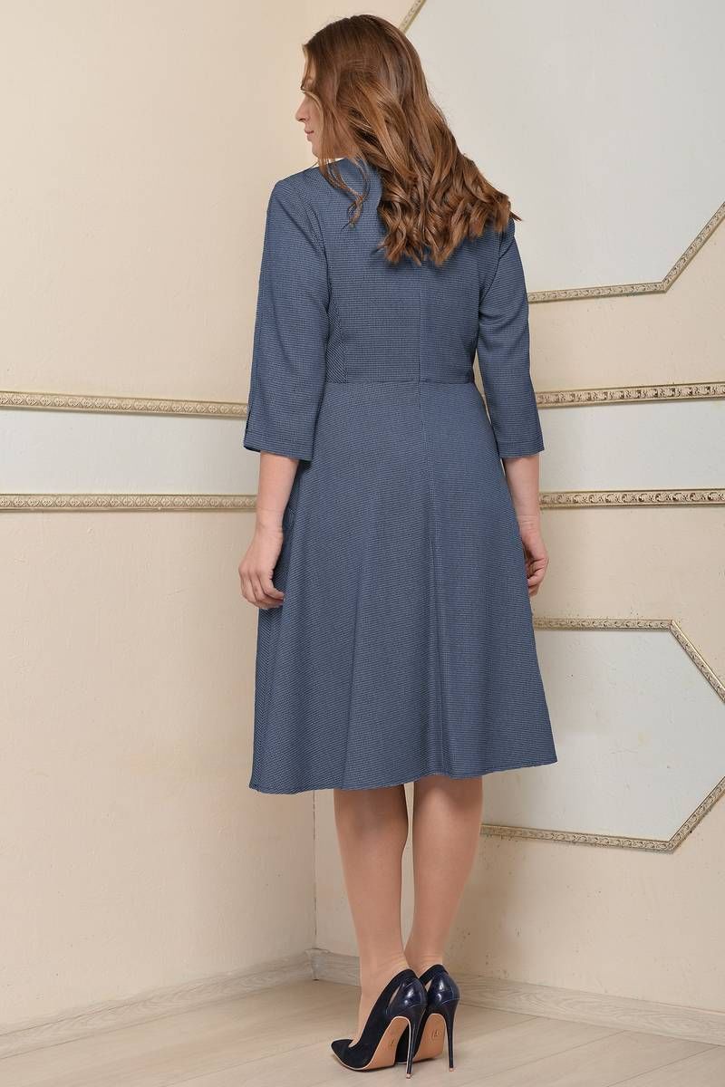 Платья Lady Style Classic 1943/8 синие_тона
