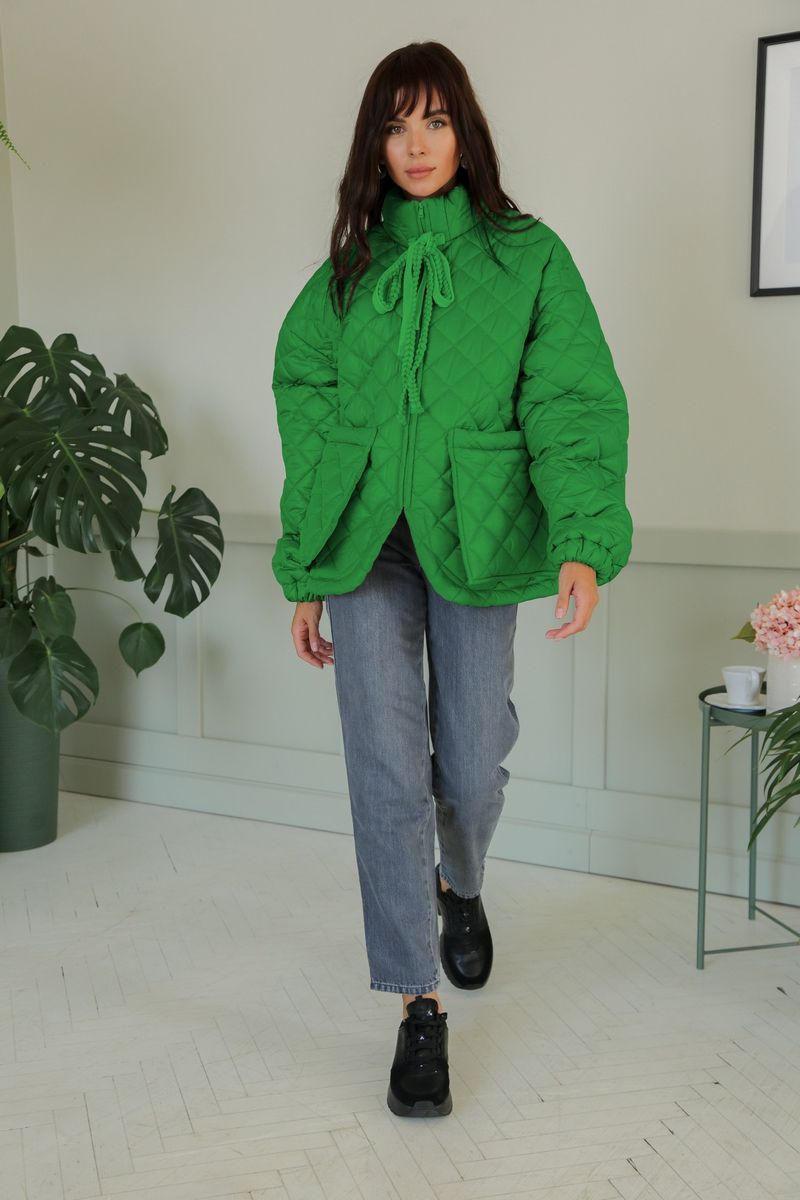 Женская куртка LadisLine 1388 зеленый