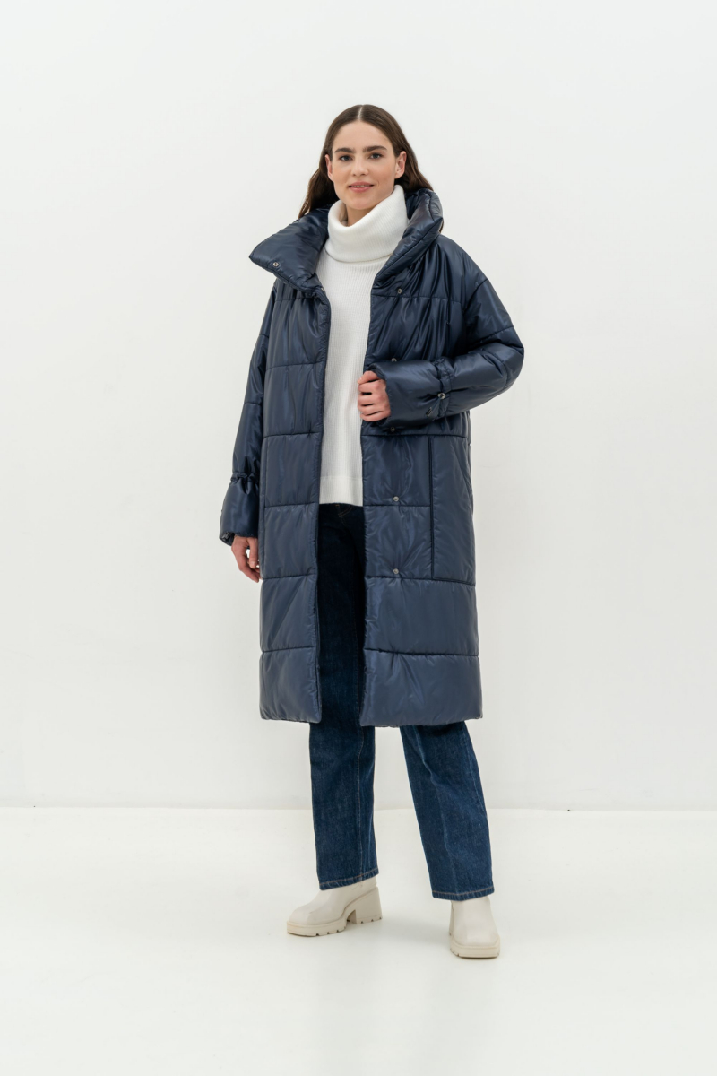 Женское пальто Elema 5-12026-1-164 синий