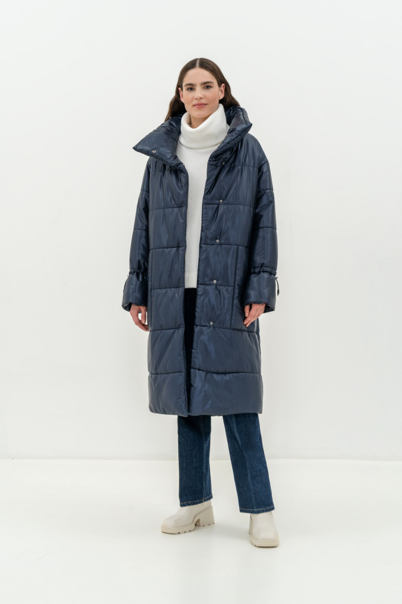 Женское пальто Elema 5-12026-1-170 синий