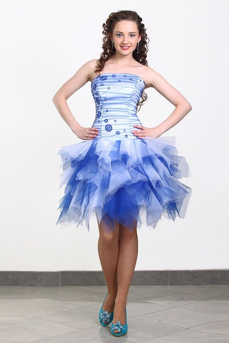 Вечернее платье Lejole 1211 голубой