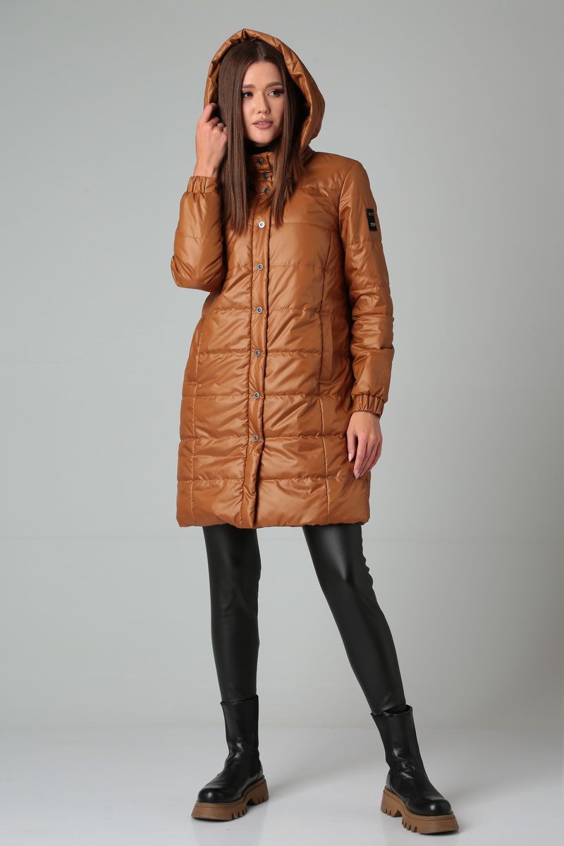 Женское пальто DOGGI 5013 сиена